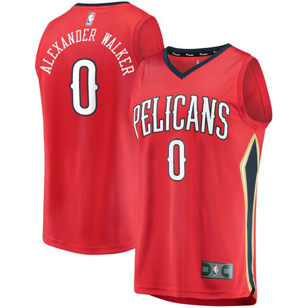 Maillot nba New Orleans Pelicans Statement Edition Homme Nickeil Alexander-Walker 0 Rouge